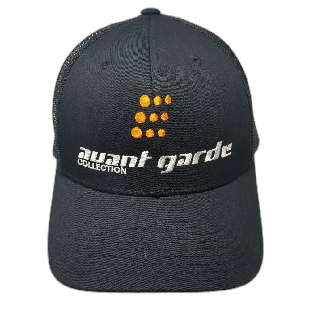 Yupoong Trucker Hat Black One Size Avant Garde Collection Mesh Snapback Cap